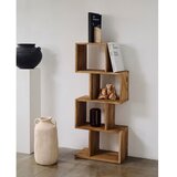 Kave Home Regal iz masivnega tika v naravni barvi 55x132x30 cm Aroba – | Shoptok.si