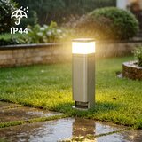 Brilagi Spoljašnja lampa sa 2 SCHUKO utičnice PILLAR 1xG9/11W/230V IP44 siva | Eponuda.com