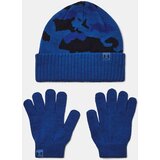 Under Armour Boys' cap B Beanie/Glove Combo-BLU - Boys