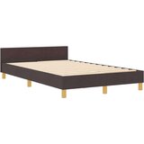 vidaXL Postelja Temno Rjava 120x190 cm Tkanina, (22048893) | Shoptok.si