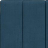 Krevet s madracem Hanko plavi 100 x 200 cm baršunasti | Eponuda.com