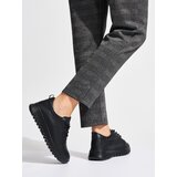 Shelvt Black openwork leather shoes by Sergio Leone Cijene