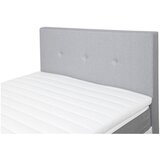 CARRYHOME POSTELJA Z VZMETNICO 140 cm x 200 cm , tekstil bela, svetlo siva | Shoptok.si
