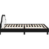  Otroški posteljni okvir z vznožjem Črna 90 x 200 cm PU, (5000104761) | Shoptok.si