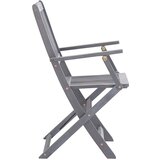  5-dijelni vrtni blagovaonski set masivno bagremovo drvo sivi | shoptok.hr