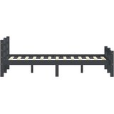  Okvir za krevet od masivne borovine tamnosivi 120 x 200 cm | shoptok.hr