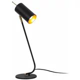 Opviq Črna/v zlati barvi namizna svetilka s kovinskim senčnikom (višina 55 cm) Sivani –