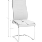 CARRYHOME nihajni stol, kovina, tekstil krem barve, temno rjava | Shoptok.si