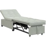 SOFA Krevet 3-u-1 Izvlačenje Svjetlosiva Baršun | shoptok.hr