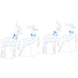  LED irvasi 4 pcs Bijelo 45 x 19 x 65 cm tkanina | shoptok.hr