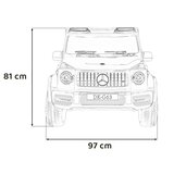 Ramiz Otroško vozilo Mercedes Benz G63 AMG XXL STRONG MP4 bele barve | Shoptok.si