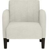 SOFA fotelja s naslonima za ruke krem boje 54 cm baršunasta | Shoptok.si