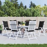  Set Jastučića za Stolicu s Visokim Naslonom 6 pcs Melange Crna | Eponuda.com