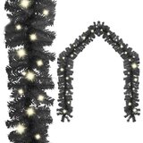 vidaXL božična girlanda z LED lučkami 10 m črna | Shoptok.si