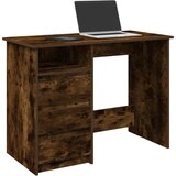 Maison Chic Pisalna miza - pisarniška miza - Računalniška miza dimljeni hrast 102x50x75 cm inženirski les, (21785398) | Shoptok.si