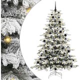 vidaXL Umetno Zložljivo Božično Drevo Bela 240 cm PE in PVC | Shoptok.si