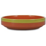 ONA Zelen/oranžen jušni krožnik iz kamenine ø 21 cm Duo – | Shoptok.si