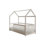 ADRK Otroka postelja hika Graja z vzmetnico 180x80 cm - BELA | Shoptok.si