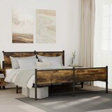  Metalni okvir kreveta bez madraca boja hrasta 180x200 cm | shoptok.hr