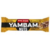 Body Attack YAMBAM Nuts Protein Bar - Peanut Butter Caramel Cene