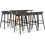  7-dijelni barski set crno-sivi | shoptok.hr