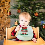 Pearhead set 2 božičnih silikonskih slinčkov elf | Shoptok.si