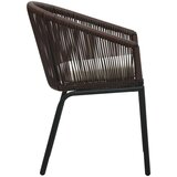 PVC Vrtni stol 2 kosa rjav PVC ratan | Shoptok.si