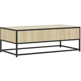  Stolić za kavu boja hrasta sonome 100x50x35 cm od drva i metala | Eponuda.com