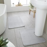 Catherine Lansfield Svijetlo sive kupaonske prostirke u setu 2 kom za WC 50x80 cm Anti-Bacterial – | shoptok.hr