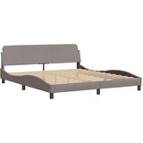  Posteljni okvir z LED lučkami taupe 180x200 cm tkanina, (21095019) | Shoptok.si