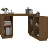  Radni stol smeđa boja meda 110 x 50 x 75 cm od masivne borovine | shoptok.hr