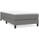 Maison Chic Posteljni okvir - Enojna postelja - Postelja za odrasle brez vzmetnice temno siv 100x200 cm blago-J7820, (21768858) Cene