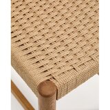 Kave Home Barski stol iz masivnega hrasta v naravni barvi (višina sedeža 65 cm) Analy – | Shoptok.si