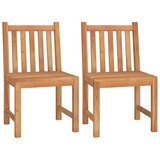 3-dijelni vrtni blagovaonski set od masivne tikovine Smeđa Dužina stola 110 cm | shoptok.hr