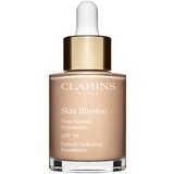 Clarins Skin Illusion Natural Hydrating Foundation posvjetljujući hidratantni puder SPF 15 nijansa 102.5 Porcelain 30 ml | shoptok.hr