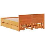  Okvir kreveta bez madraca s uzglavljem 150x200 cm od borovine | shoptok.hr