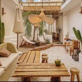  Immax 08289L - Luster na sajli SOMBRERO 1xE27/40W/230V prečnik 70 cm ratan | Eponuda.com