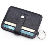 INF Tanek etui za kartice, minimalističen etui za kartice iz PU usnja Black, (21838404) | Shoptok.si