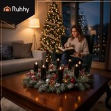 Ruhhy LED svijeće za lampione 15 cm, 12 kom, crne | shoptok.hr