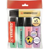 Stabilo osvetljevalec BOSS ORIGINAL PASTEL, eko pakiranje 5 kom, (21655657) | Shoptok.si