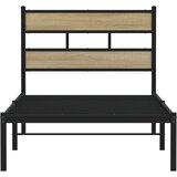 vidaXL Metalni okvir kreveta bez madraca boja hrasta sonome 100x200 cm | shoptok.hr