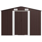  Vrtno spremište smeđe 257 x 779 x 181 cm od pocinčanog čelika | shoptok.hr