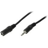 CA1054 utičnica audio priključni kabel 3.00 m crna (mat)