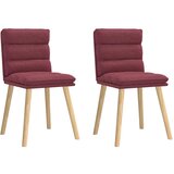 Maison Chic Jedilni stoli - Vzorci stoli 2 kosa vinsko rdeče blago A605, (22032402) | Shoptok.si