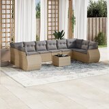  11-dijelni set vrtnih sofa od poliratana s jastucima bež | shoptok.hr