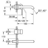Grohe 29192KF1 Essence New podometna armatura za umivalnik | Shoptok.si