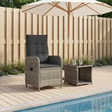  Set lounge namještaja za vrt 2 kom. Siva i tamno siva | shoptok.hr