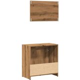 vidaXL Kopalniška garnitura 2-delna artisan hrast inženirski les | Shoptok.si