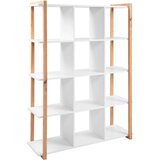 MID.YOU REGAL 107/145/40 cm bela, hrast artisan | Shoptok.si