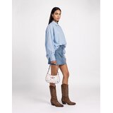 Guess LS LUCIA RELAXED HOTFIX SHIRT Plava | shoptok.hr